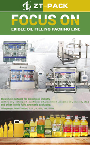 Linha de embalagem da máquina de enchimento de óleo comestível 0,5L-5L